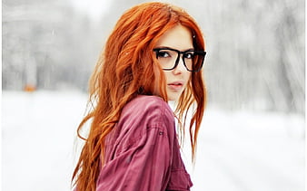 Best of Hot redhead with glasses