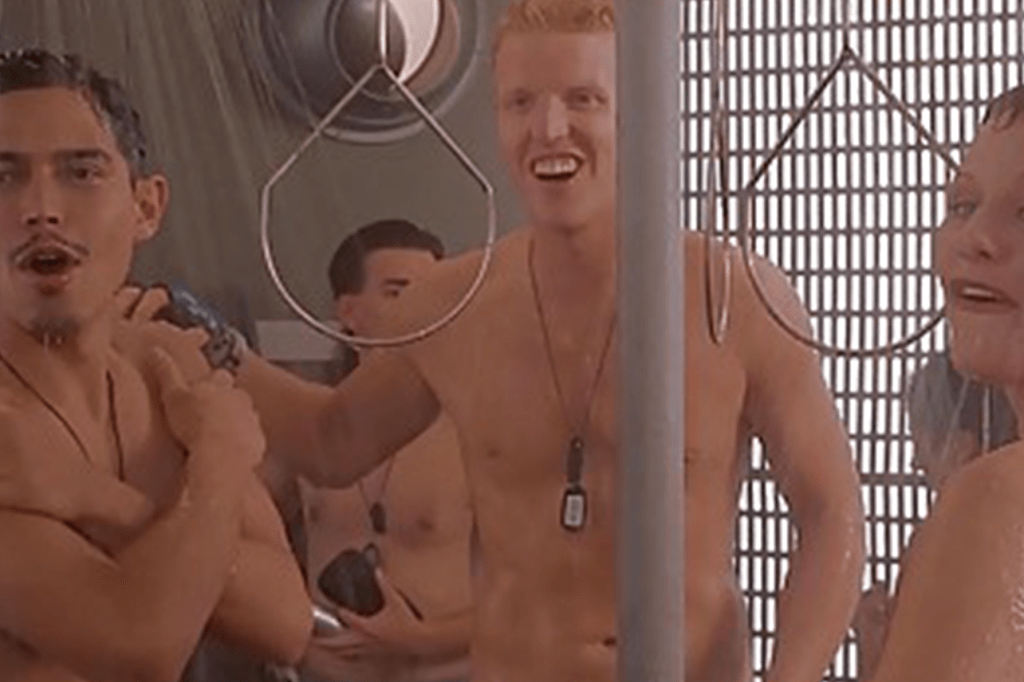 crystal arkwookerum recommends starship troopers shower pic