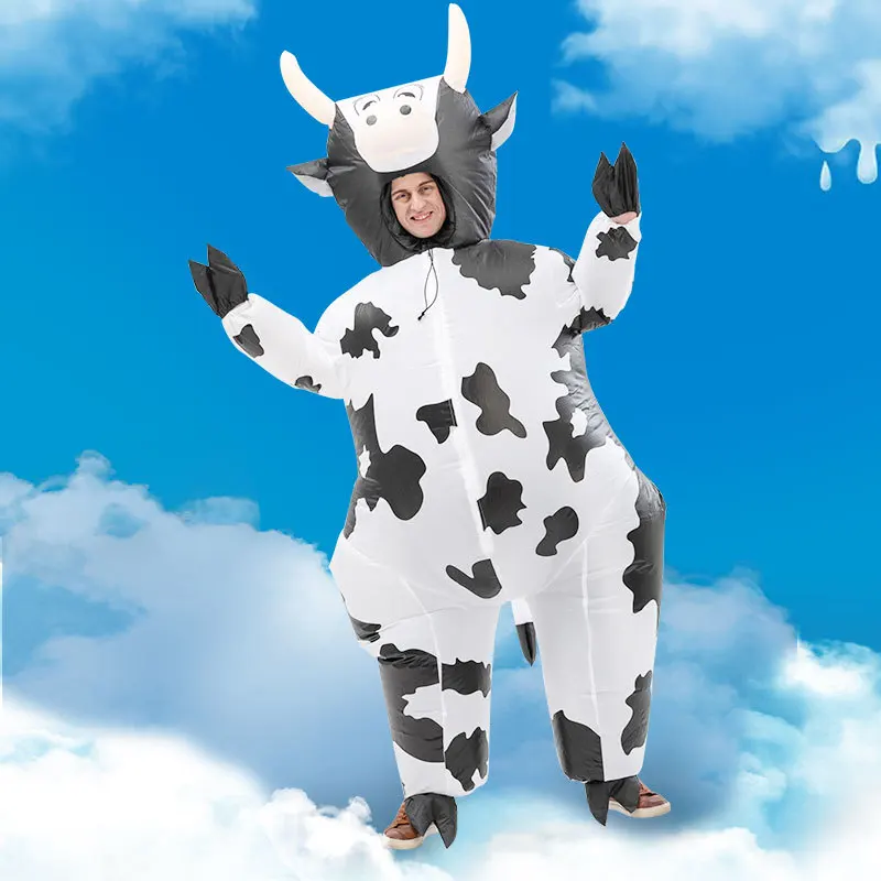 brady kempf share blow up cow costume photos