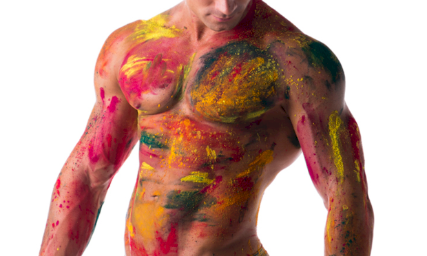 don mad add naked man body paint photo