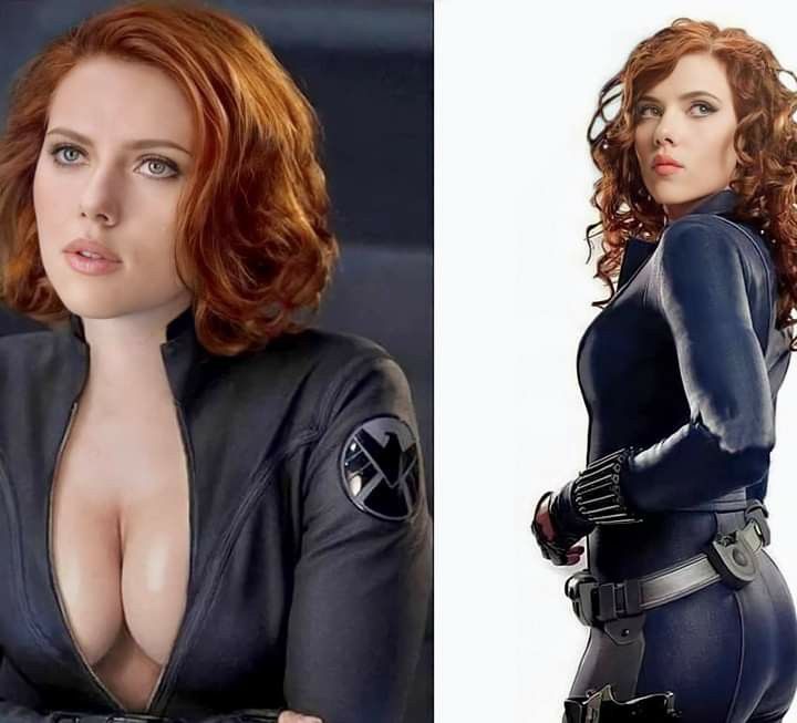 black widow boobs