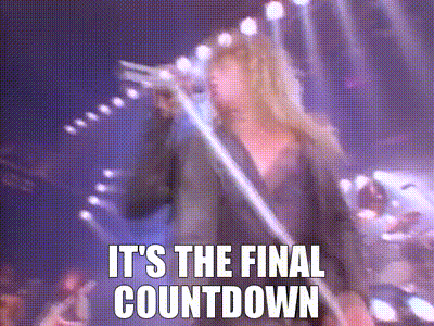 Best of The final countdown gif