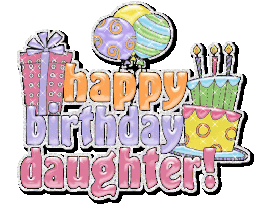 happy birthday to our daughter gif