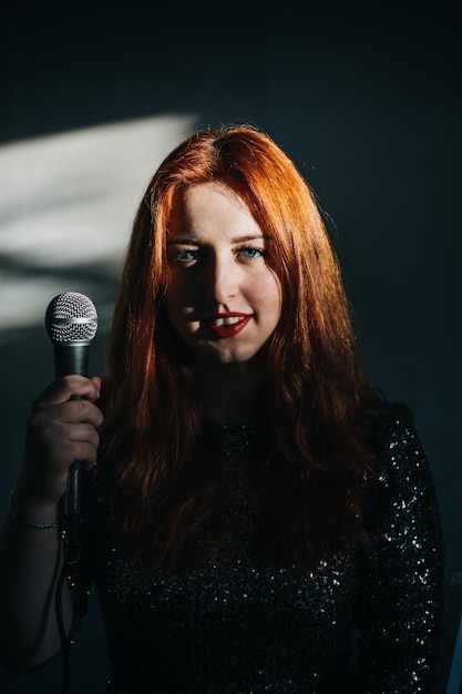 dennis covell add photo redhead female singer