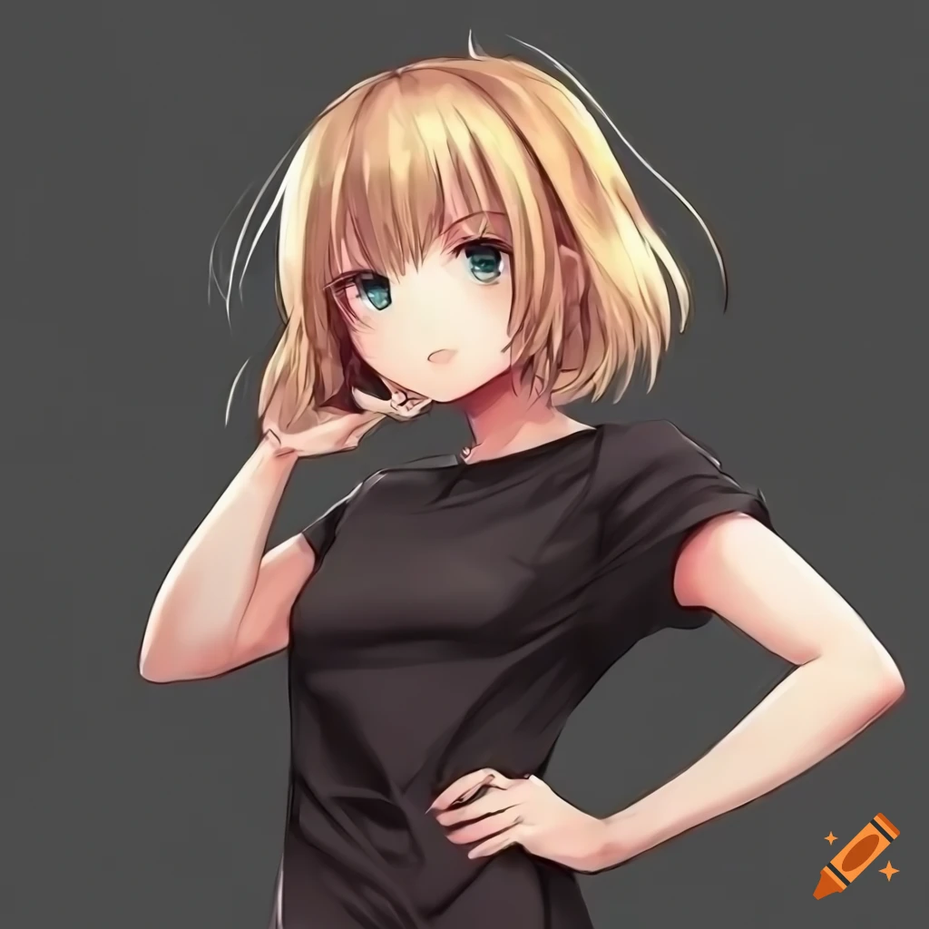 bajas beachclub recommends Blonde Anime Girl With Brown Eyes