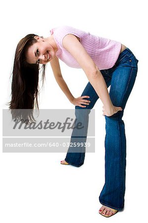 antoinette mcneal add girls bending over in jeans photo