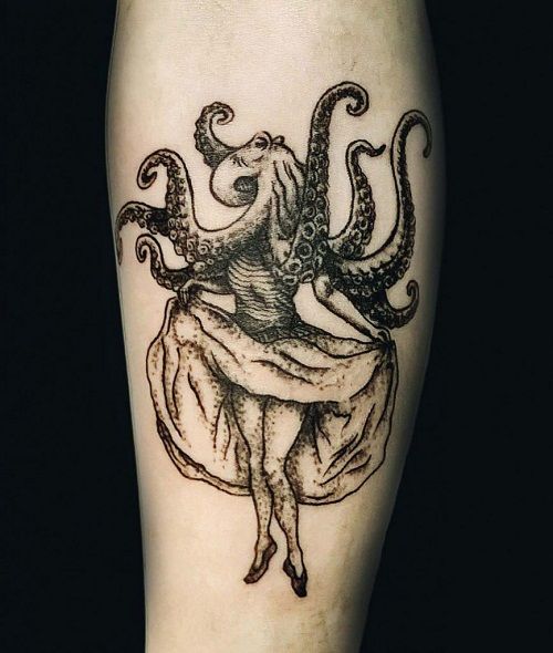 cameron dietiker add photo woman with octopus tattoo
