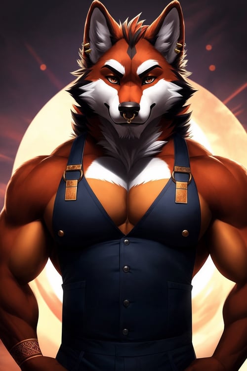 furry male wolf