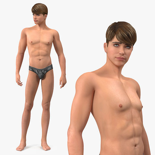 young male underwear models