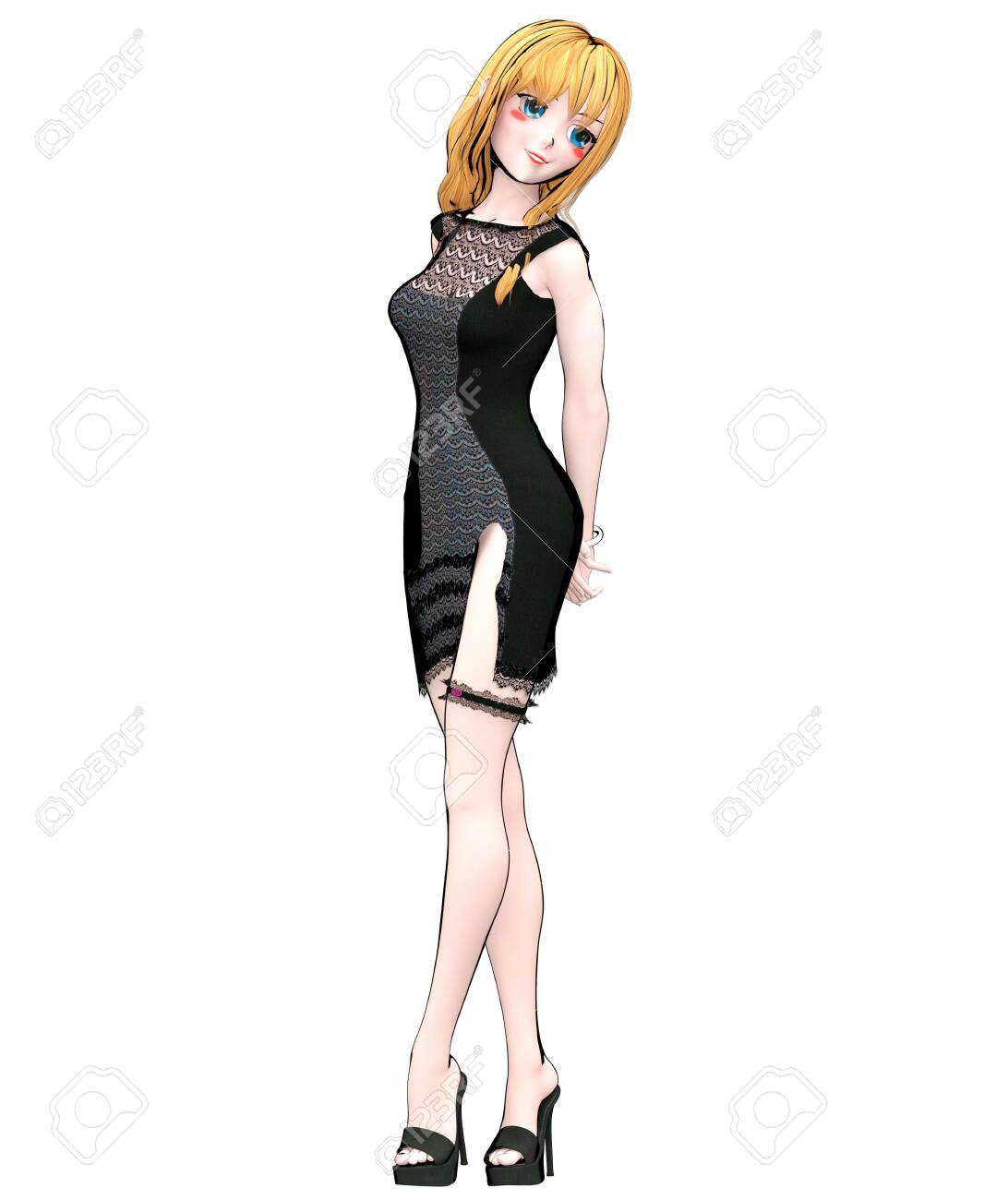 Best of Anime girl short dress