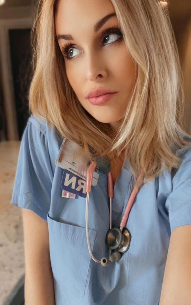 azra hrnjic share naughty nurse at work photos