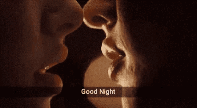 good night hot kiss images