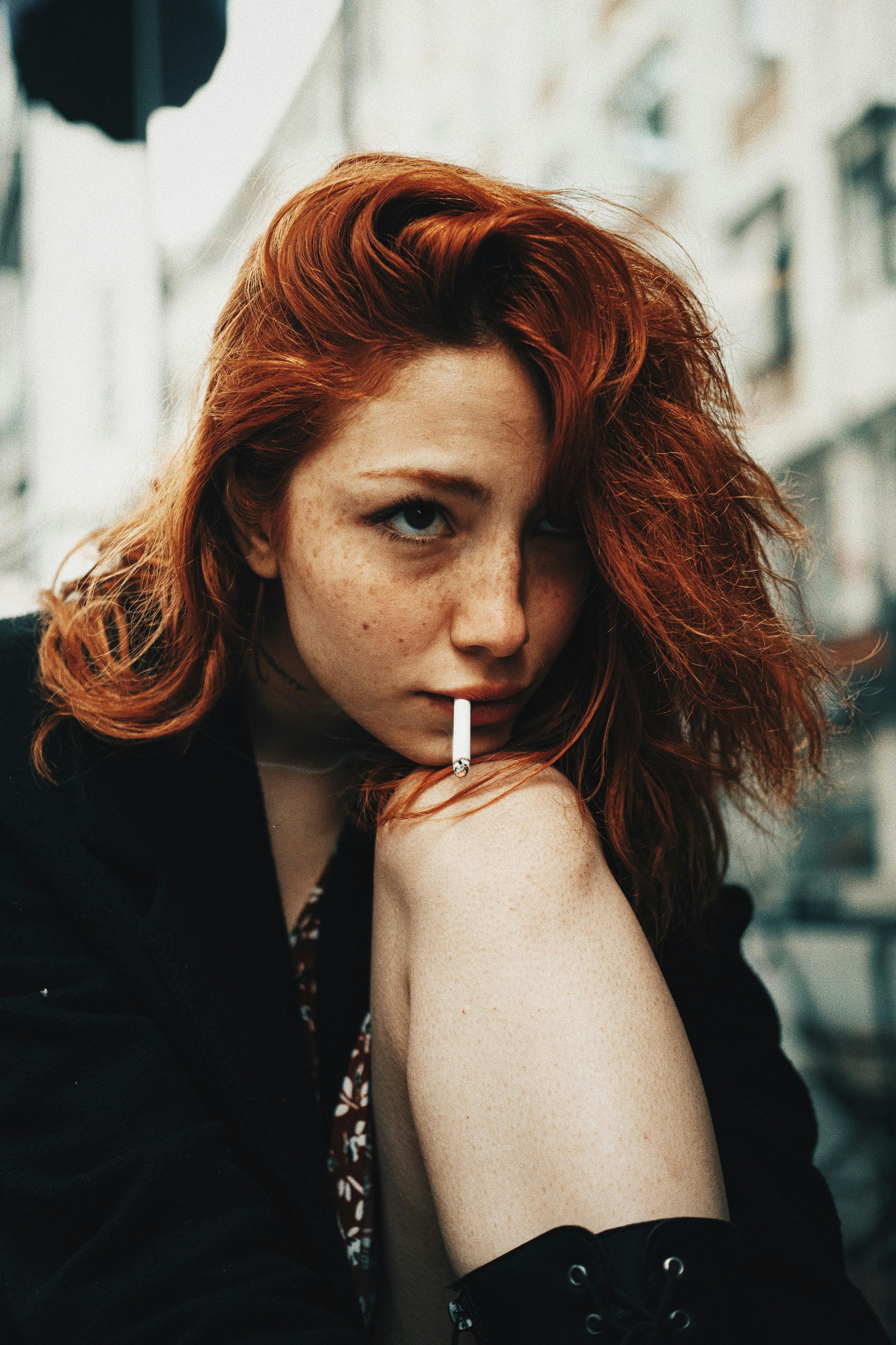 andy farina recommends red headed woman with a cigarette pic