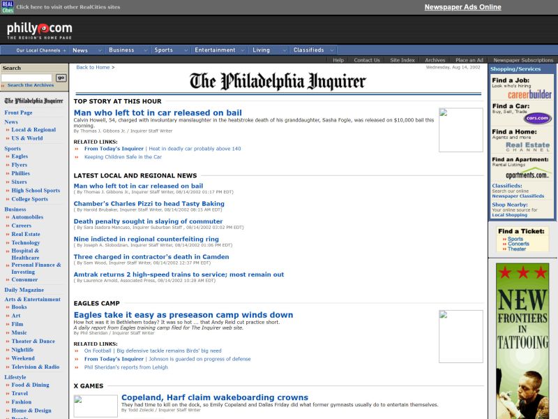 bob brow recommends Philly Back Page