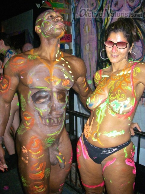 Best of Naked man body paint