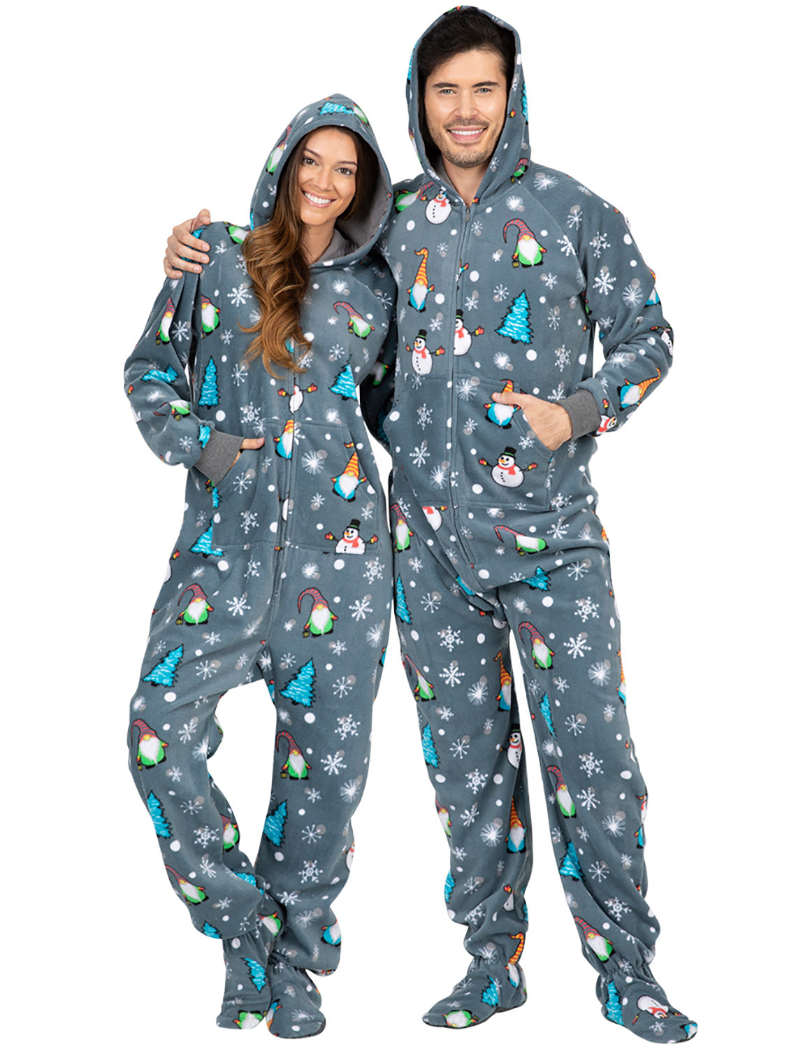 angel haber add photo adult sized footie pajamas