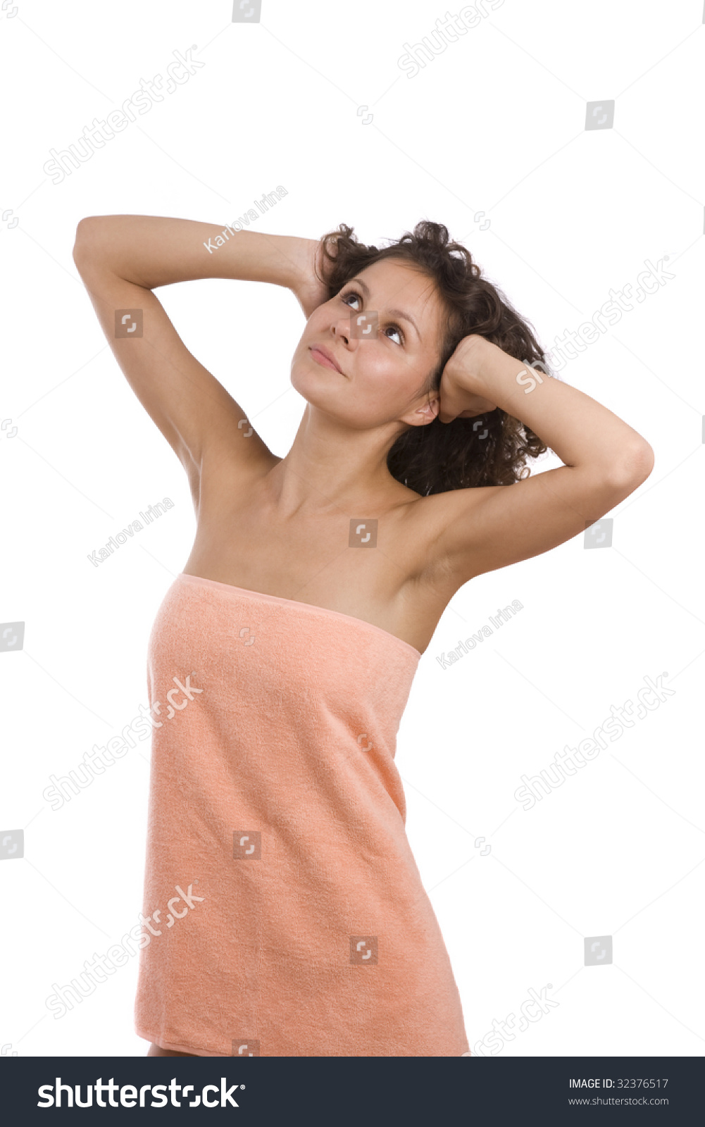 carol zou add sexy girl in towel photo