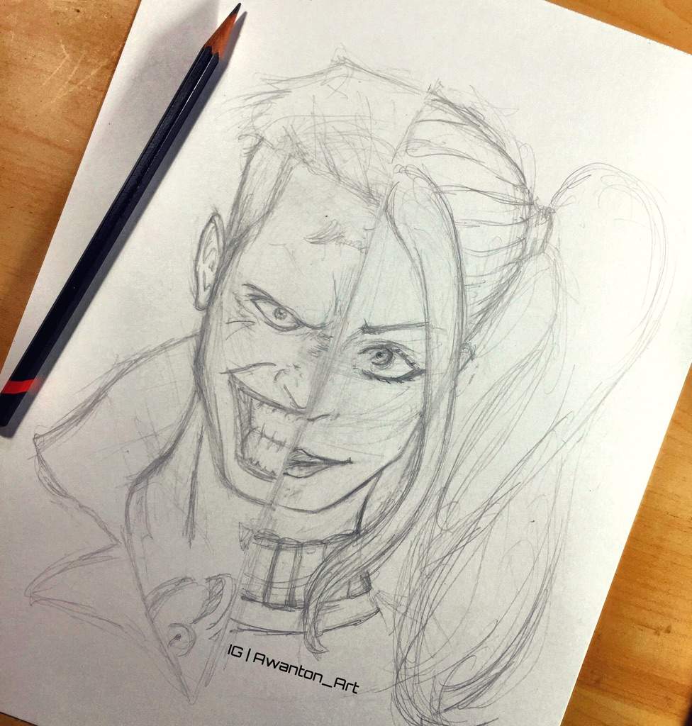 anna lebedeff recommends The Joker And Harley Quinn Drawing