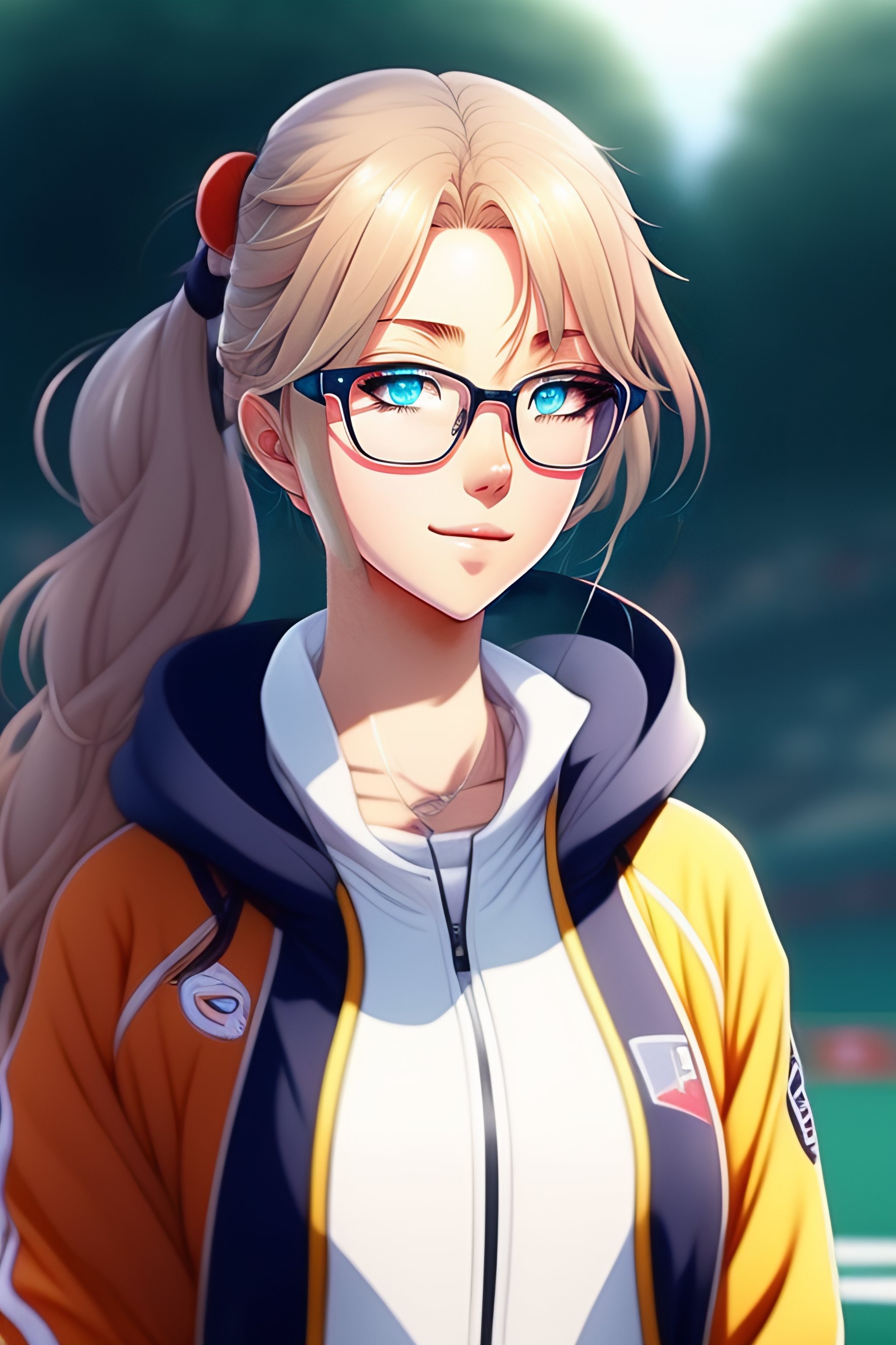 darlene odonnell add blonde anime girl glasses photo