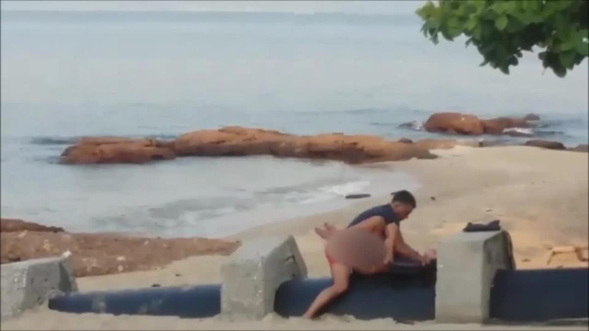 Best of Cought having sex on the beach