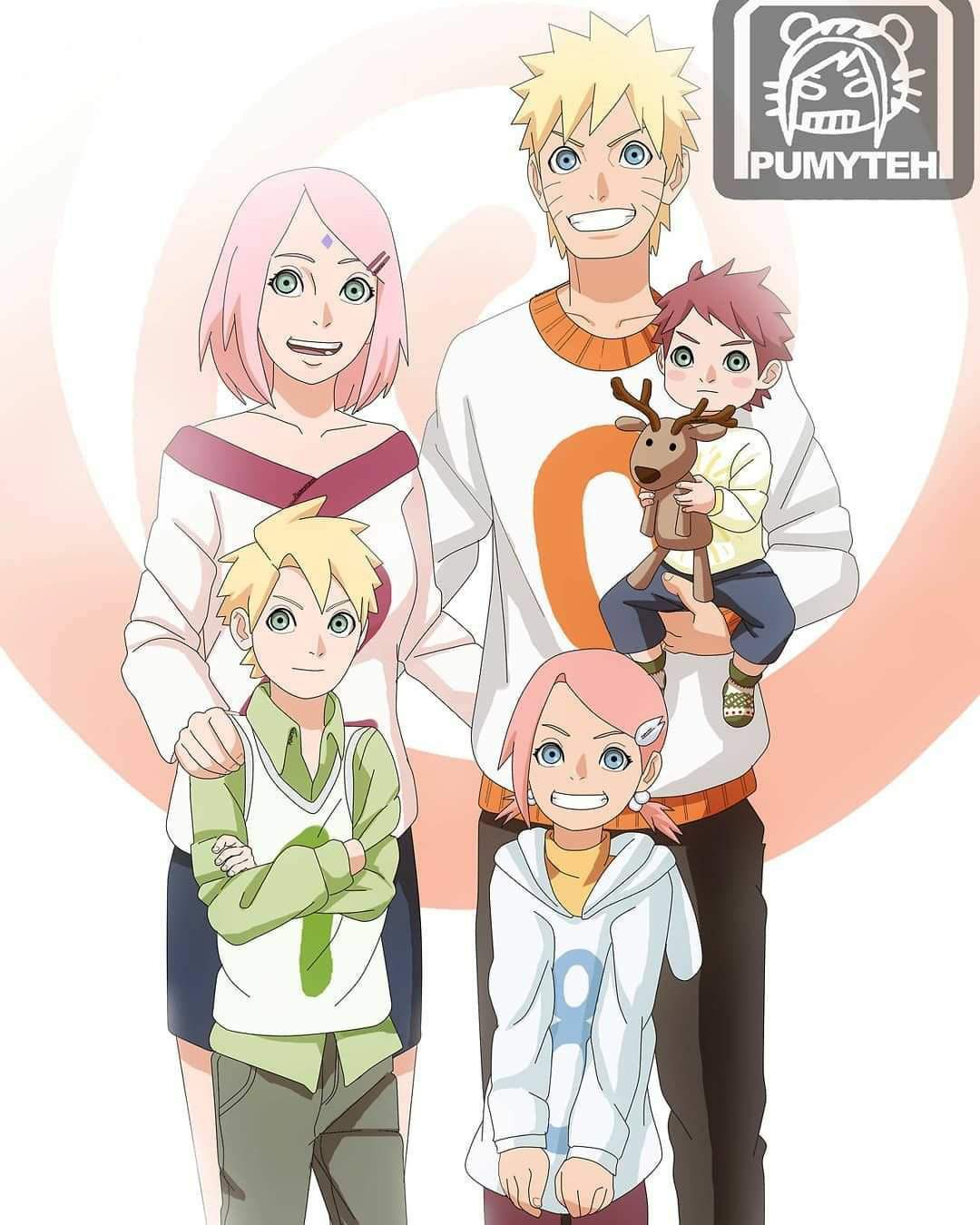 christopher wardell share naruto and sakura family photos