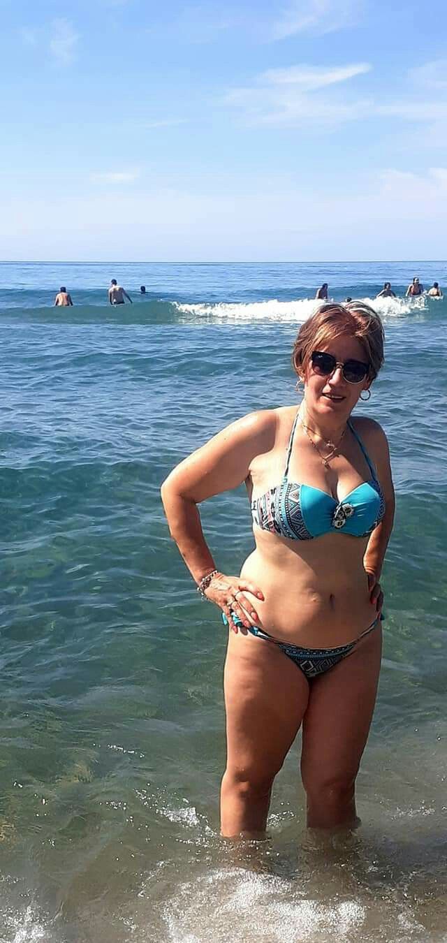 granny in micro bikini