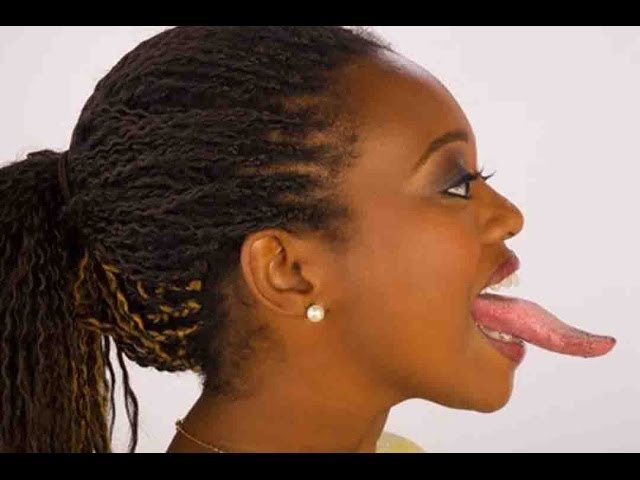 Girl With Long Tongue Pics centerfold scene
