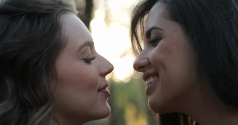 Best of Lesbian deep tongue kissing