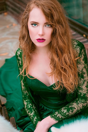 david edgcumbe add redheads in green dresses photo