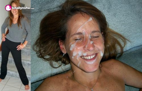 before after cum facial