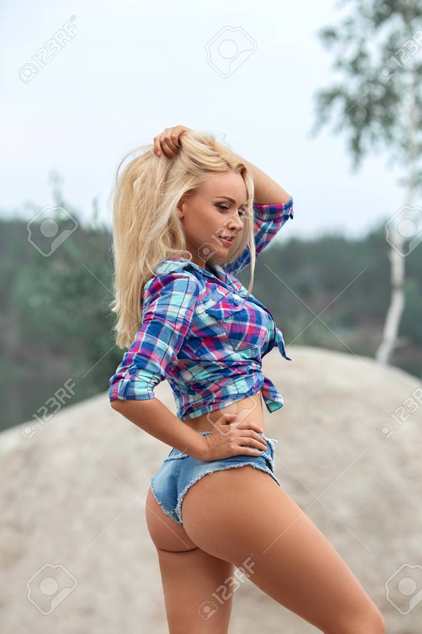Best of Hot blonde tight ass
