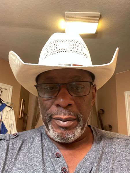 barbara hemphill add cowboy hat and glasses photo