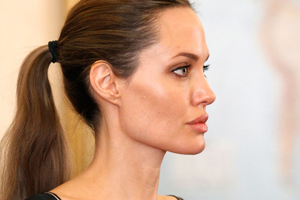 dapo olaoye recommends angelina jolie side view pic