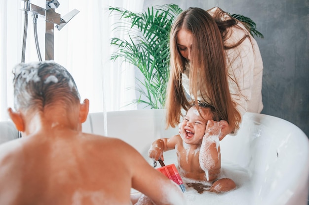 christian artists recommends mom and son bathroom pic