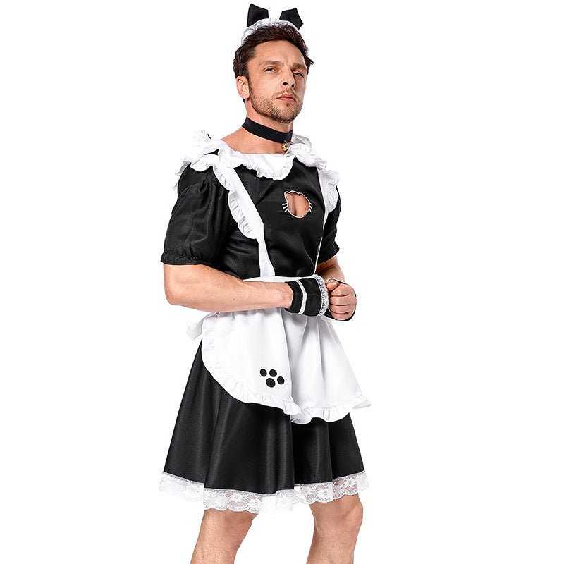 dendo valentino add man french maid outfit photo