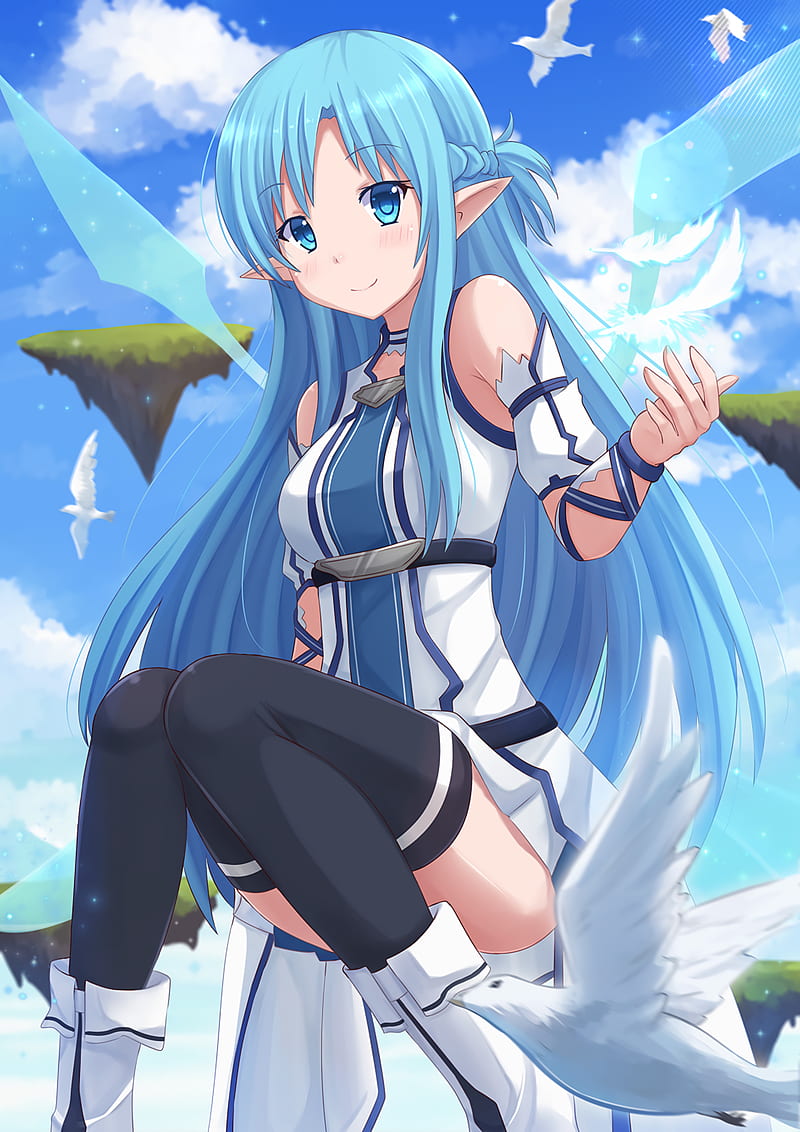 andy getty recommends Sword Art Online Asuna Blue Hair