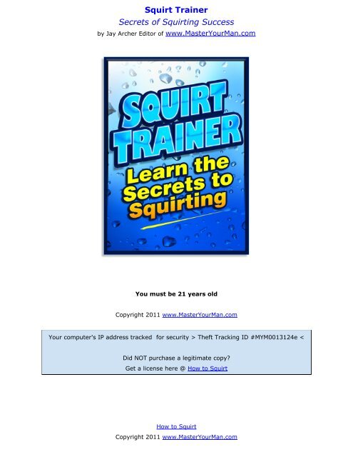 dennis schell recommends how to master squirting pic