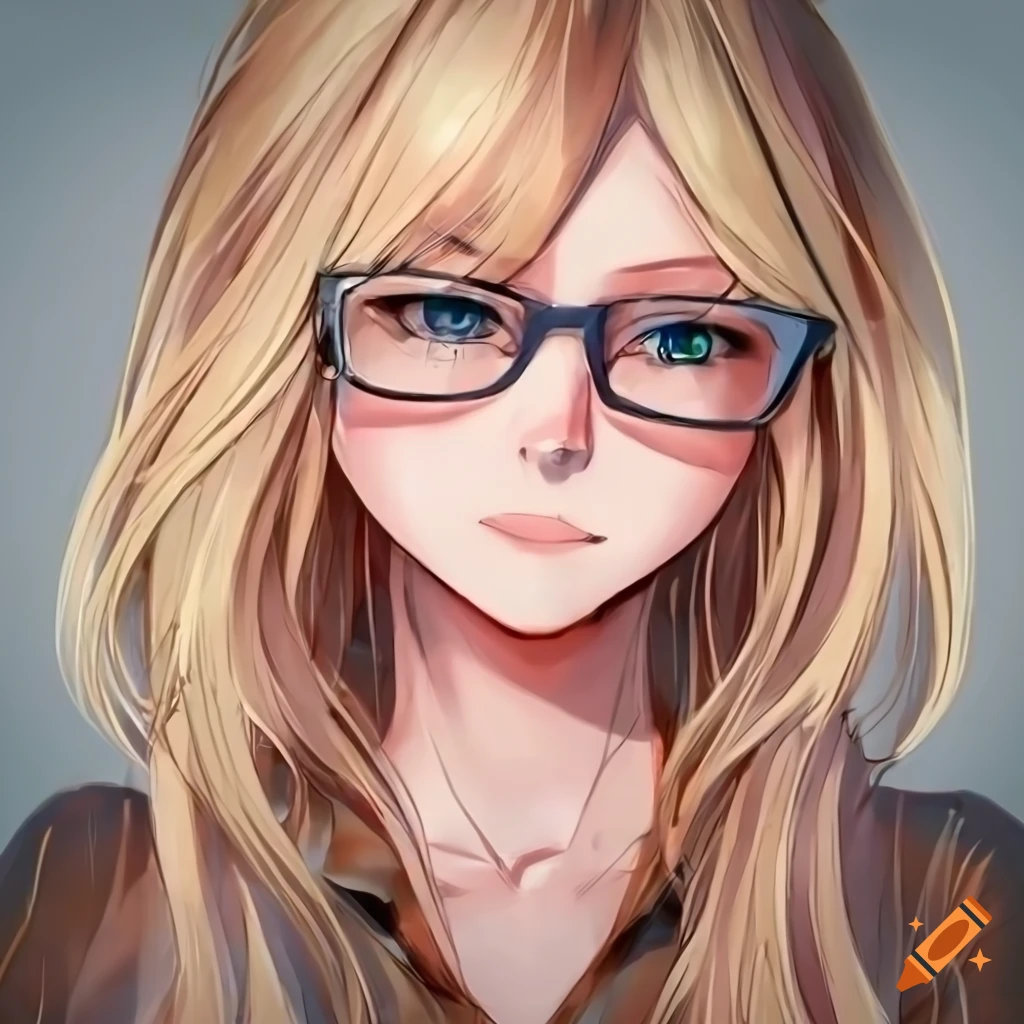 collin bedard share blonde anime girl glasses photos