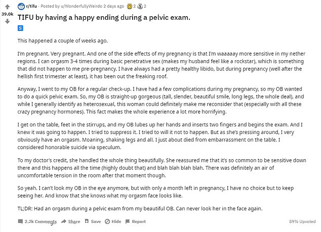 Best of Orgasm during gyno exam