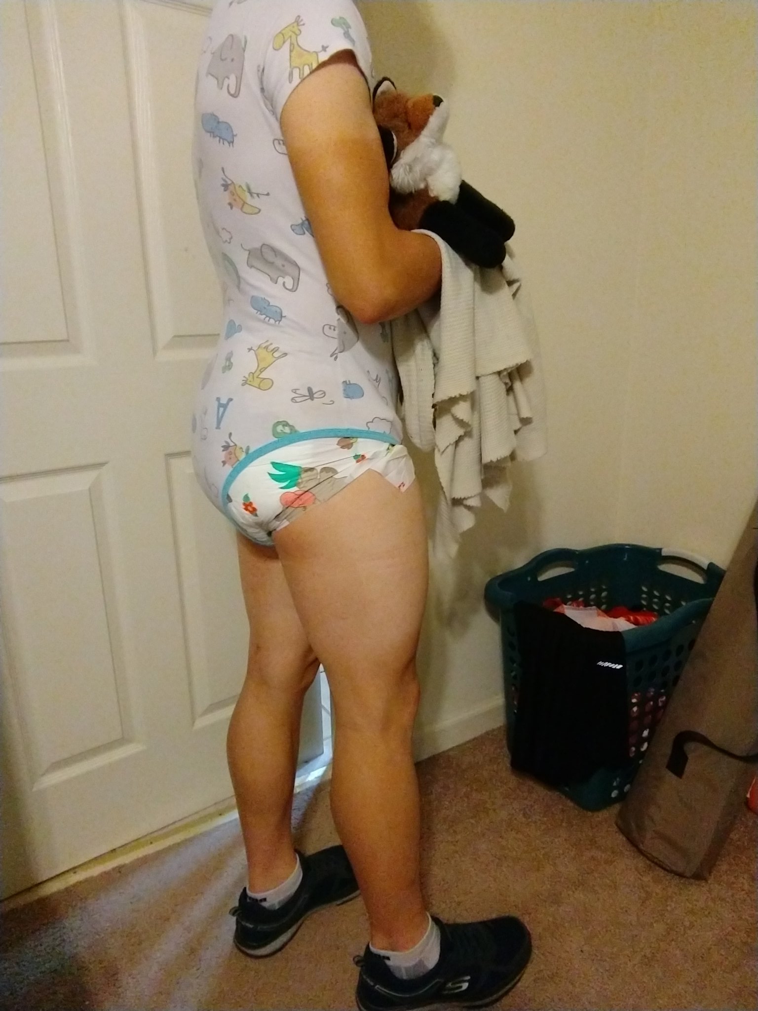 Best of Girl in diaper and onesie