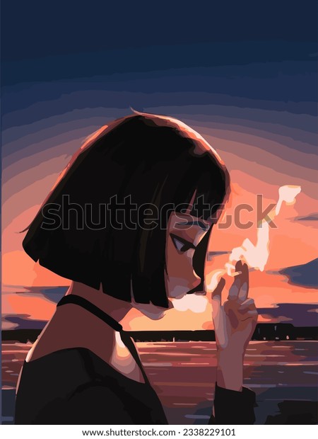 beyond badd recommends anime girl smoking pic