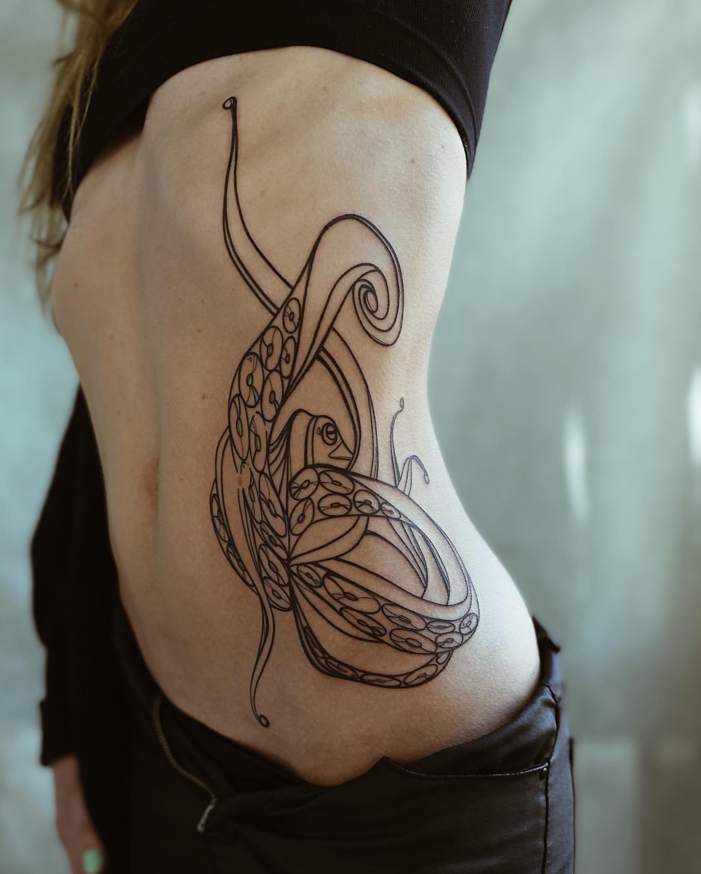 girl with the octopus tattoo