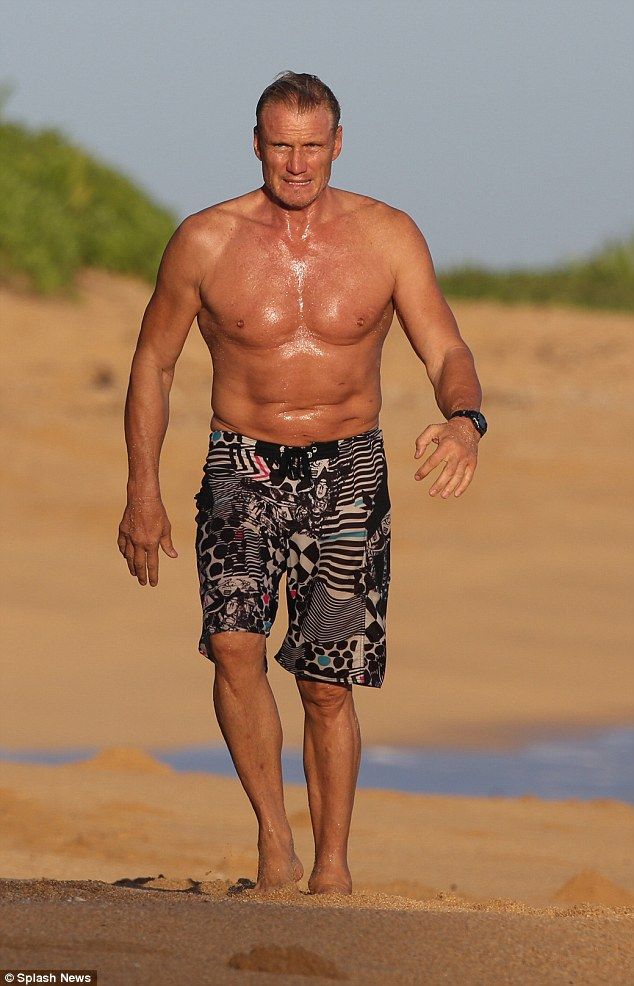 dolph lundgren shirtless