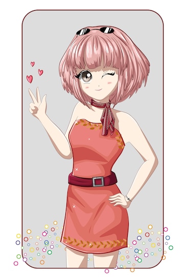 cassy escamilla recommends Anime Girl Short Dress