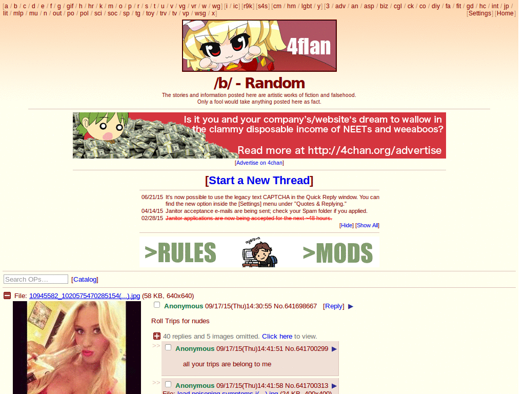 dlorah carter recommends 4chan B Random