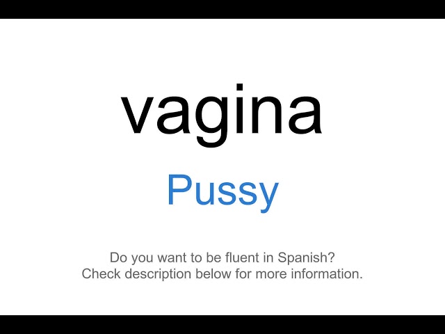danielle jean recommends say pussy in spanish pic