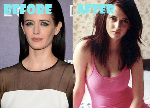 ben race add photo eva green breast implants