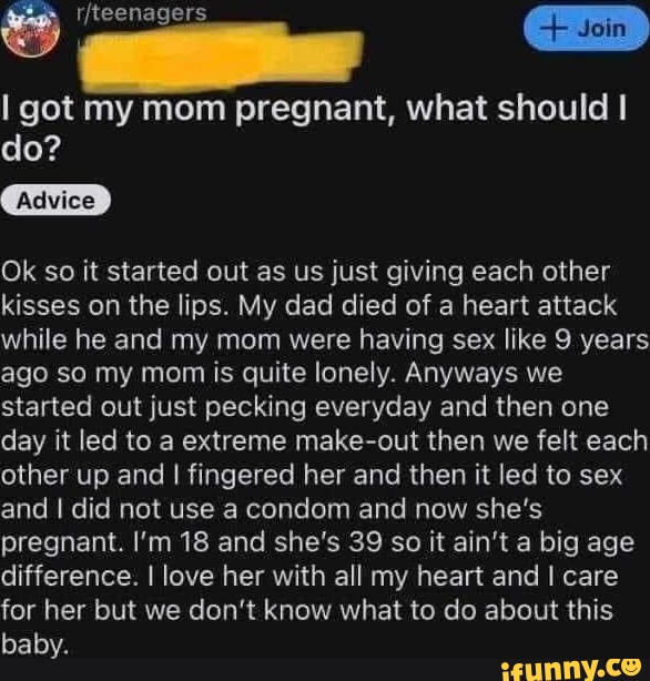 coco duran recommends help i got my mom pregnant pic