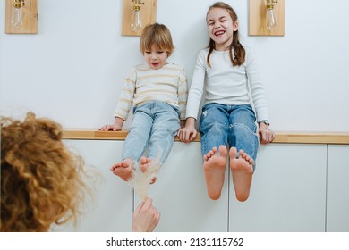 april telles recommends girls tickling girls feet pic