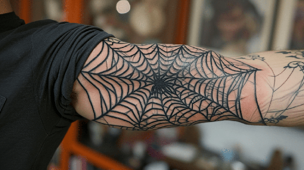 Web On Elbow Tattoo inmotion xxx